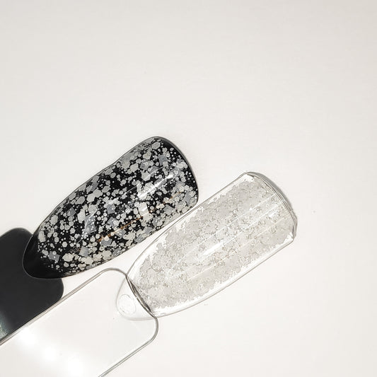 Lacey glitterlust uv led glitter gel swatch