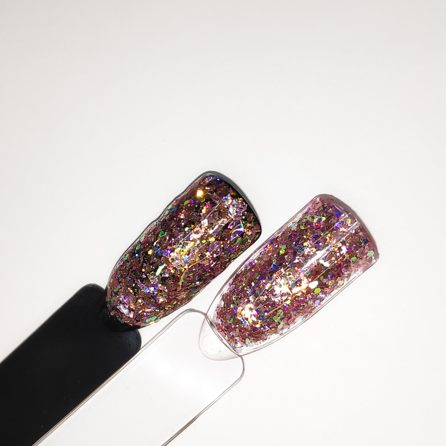 Pink crush glitterlust uv led glitter gel swatch