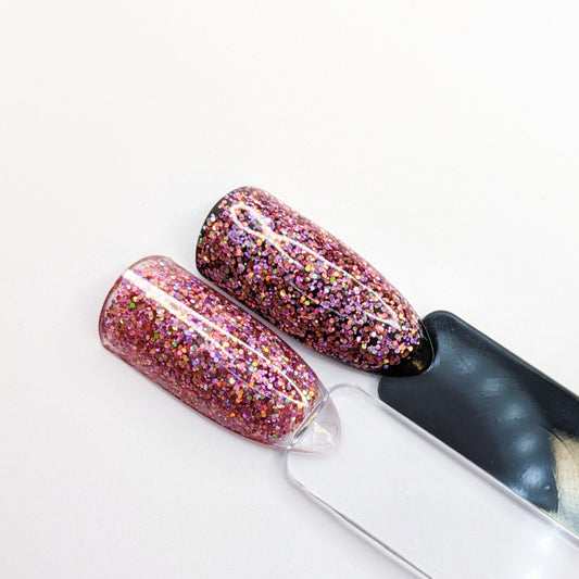 Pretty in Pink Glitter Gel