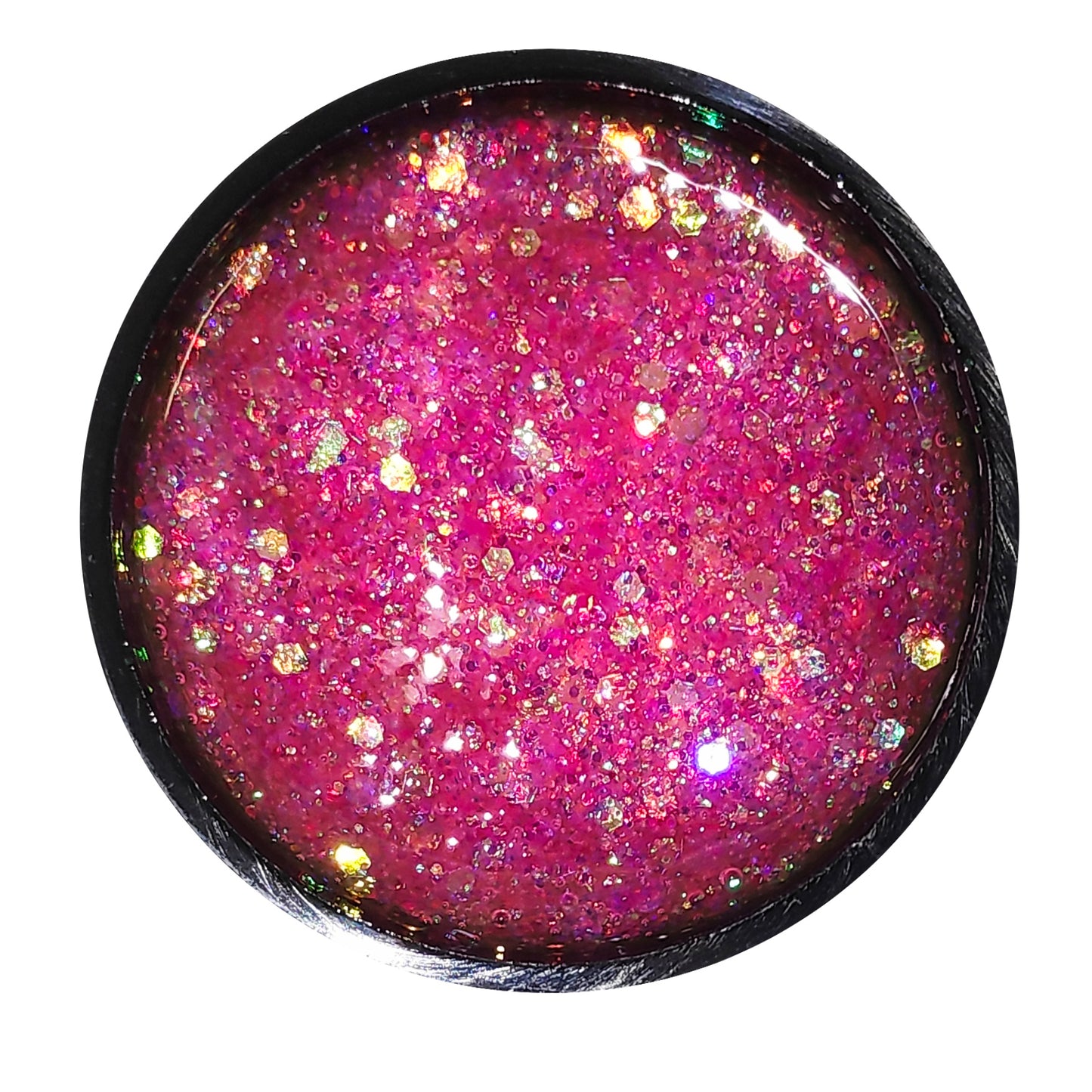 Think pink glitterlust uv led glitter gel